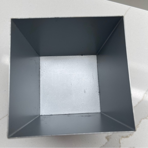 Square Silver cotton ball or swabs. Bathroom container brand new never used - Picture 5 of 8